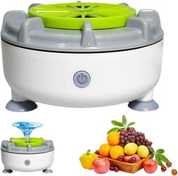 Fruitreiniger - Groentereiniger - Fruit en groente wasmachine - Oplaadbaar - Waterdicht - Vortex technologie - Voor groente, vlees en fruit - Keukenhulp - Grijs — thumbnail 1