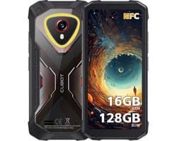 CUBOT Kingkong mini 4 Robuuste Smartphone - 16GB RAM - 128GB ROM - 4700mAh - 4.7 inch - IP68/IP69K - Android 15 - NFC - GPS - Zwart