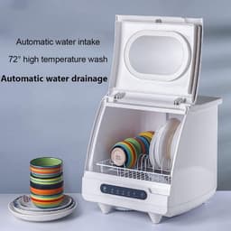 Compacte Vaatwasser - Aanrecht Vaatwasser - Dagelijks Schoonmaken - Geen Wateraansluiting Nodig - 6 Couverts - Wit — thumbnail 3