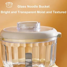 Deegmixer Huishoudelijk - Keukenmachine Kneedt - Brood Bakken - Krachtige DC Motor - 2 Liter Capaciteit - Wit — thumbnail 2