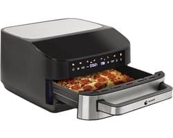 Luchtfriteuse - Airfryer - Gezond Koken - Dubbele Weerstand Technologie - 7 Liter Inhoud - Zwart