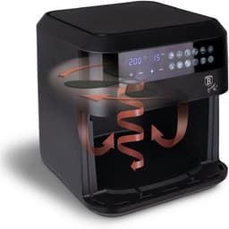 Heteluchtfriteuse - Airfryer Keuken - Gezond Bakken - Zichtbaar Bakvenster - 63 Liter - Zwart — thumbnail 3