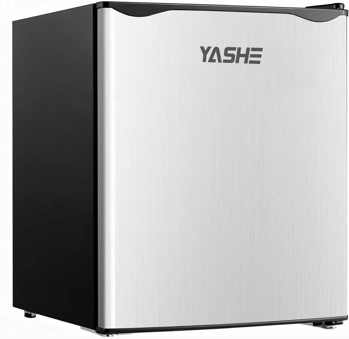 YASHE mini koelkast 52L met vriesvak - zilver — afbeelding 1