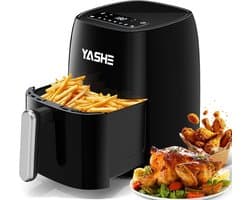 YASHE heteluchtfriteuse 4,2L 1500W - LED touchscreen - 6 programma's - vaatwasserbestendige mand