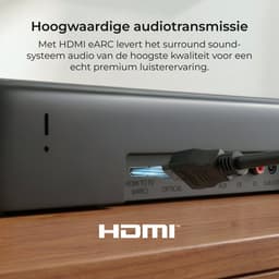 ULTIMEA 7.1 Soundbar met Dolby Atmos, Inclusief 5,25" Subwoofer en 4 Surround Speakers, Home Cinema Systeem voor TV, HDMI eARC, Aura S5T — thumbnail 4