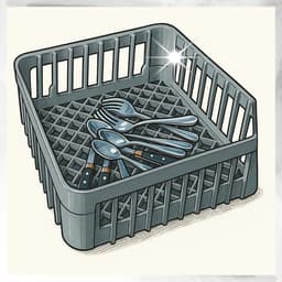 Spoelmandenset 2-delig - Vaatwassermand Gastronomie - Afwas Organiseren - Stapelbaar Kunststof - 40x40 cm - Grijs — thumbnail 5