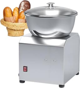 Deegmenger Keukenmachine - Deegmaker Kneedmachine - Bakken Thuis - Grote Roestvrijstalen Kom - 3 kg Capaciteit - Zilver — thumbnail 1