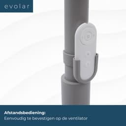Evolar Smart Ventilator Staand - 18W - Statiefventilator - WiFi - App & Afstandsbediening - EVO-SF18GW — thumbnail 5