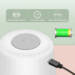 400 Ml Elektrische Knoflookhakker - Knoflookmolen Met 6 Messen Mini-Groentehakker - Draagbare Usb-Foodprocessor Voor Gember Chili En Fruit — thumbnail 3