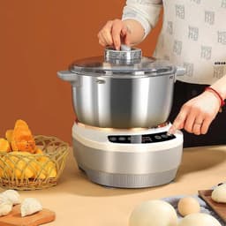 Deegmixer - Keukenmachine - Bakken - Traditionele Kneedsimulatie - 7 Liter - Zwart — thumbnail 1