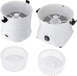 Elektrische Aardappelschilmachine - Keukenapparaat - Snel Schillen - Grote Capaciteit - 0.8 kg - Wit — thumbnail 2