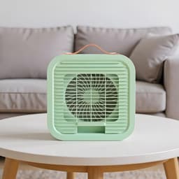 Draagbare ventilator, airconditioning, persoonlijk, draagbaar, oplaadbaar, 3 snelheden, voor zomer, thuis, reizen, kamperen in de open lucht — thumbnail 2