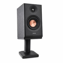 Alvora speaker standaard geschikt voor Edifier MR3 - 1 stuk - 120 mm verhoging - 10° kanteling - Kabelmanagement - Zwart — thumbnail 1