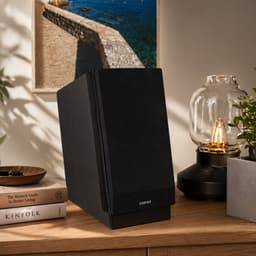 Alvora speaker standaard geschikt voor Edifier R1280DB - Bureau standaard voor boekenplank speaker - 13° kanteling - Zwart — thumbnail 4