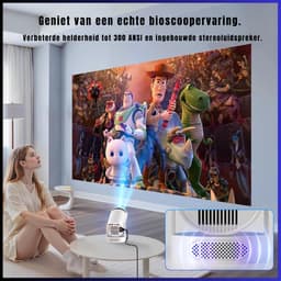 RUX® Mini beamers - Projector - Mini beamer - Grijs - 23cm x 22cm x 16cm — thumbnail 4