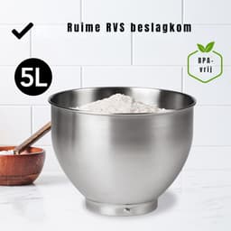 RUX® Mixer met mengkom - Mixer - Mixer met mengkom keukenmachine - Zwart - ‎37cm x 24cm x 32cm — thumbnail 4