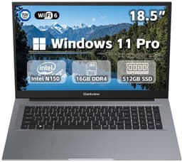 Laptop - Blackview AceBook 10 - 18,5 inch Full HD - 16GB DDR4 - 512GB SSD - Intel Twin Lake N150 - Intel® Graphics - Windows 11 Pro - WiFi 6 -Bluetooth 5.2 - Grijs — thumbnail 1