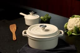 Nois Tierra - Gietijzeren Pan - 20cm - 2,3L - Crème — thumbnail 2