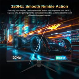 Flolife - Gaming Monitor 32 Inch Curved 240Hz Full HD 1080P - 1800R Frameloos PC Scherm met FreeSync - 1ms Responstijd - HDMI en DisplayPort - Ideaal voor Gamers en Kantoor — thumbnail 3