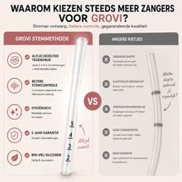 Grovi Bubbelrietje Lax Vox Stemmethode - Zangslang - Siliconen Slang - Bubbelen - Set - 35cm - Vaste Duidelijke Markeringen - Incl. Handleiding — thumbnail 5