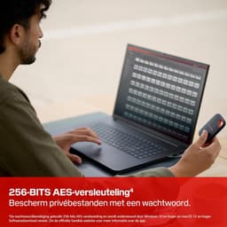 Externe SSD - Snelle Opslag - Bestanden Overzetten - Water en Stofbestendig - 2TB - Zwart — thumbnail 4