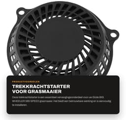 Dailygoods- Trekkrachtstarter Compatibel met Güde BIG WHEELER 565 SPEED - Terugslagstarter - Gatafstand 170 mm - Slagvast Kunststof - Roestvrij Staal - Duurzaam Touw - Startmotor — thumbnail 5