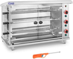 Royal Catering RCGCG-15 - Gas Kipgrill - 15 kW - Drie Spitten - Staal en Glas — thumbnail 1