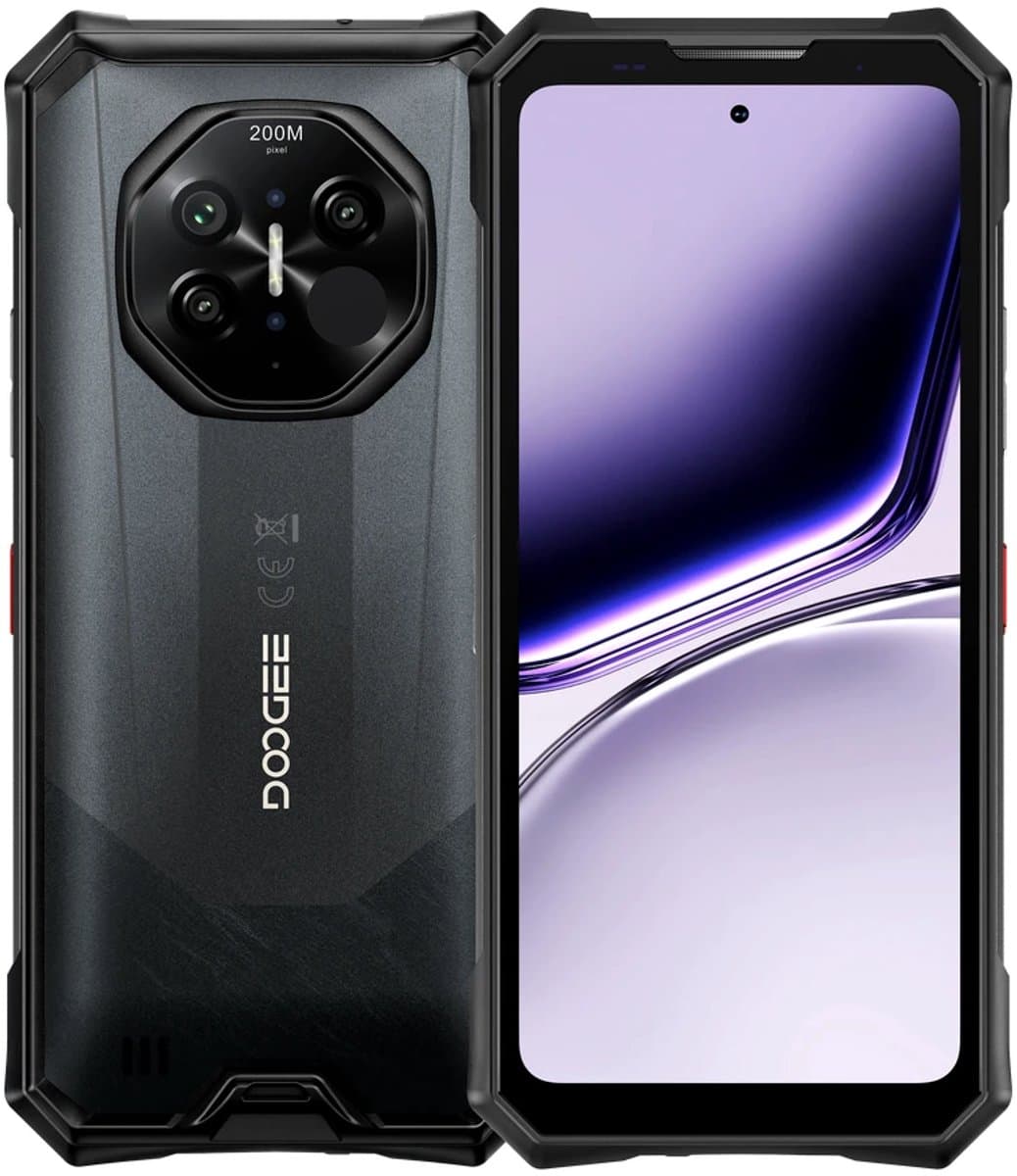 DOOGEE S300 Plus Thermal Rugged Smartphone – 5G – Android 16 – Zwart — afbeelding 1