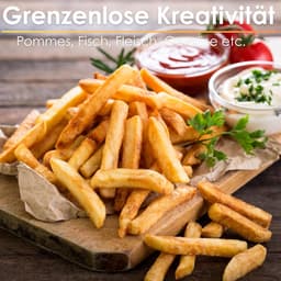 Heteluchtfriteuse Dubbel - Mini Oven - Gezond Koken - Twee Zones - 8 Liter - Zwart — thumbnail 3