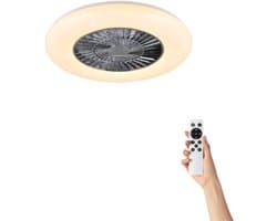 Fantiluxe - Agnes - Plafondventilator met verlichting - Chroom - Ø58cm - Afstandsbediening - Met lamp - Plafond ventilator - Slaapkamer