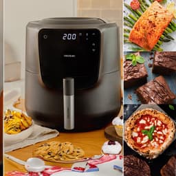 Heteluchtfriteuse met Spray - Airfryer - Gezond Koken - Automatische Olie Doseerder - 55 Liter - Zwart — thumbnail 5