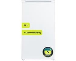 Exquisit KS116-V-041EW - Tafelmodel koeler - 5 Jaar Garantie - 88 liter - Draaiknop - Wit