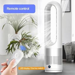 Bladloze Torenventilator - Stille Ventilator - Verkoeling in Huis - Afstandsbediening & Timer - 18 inch - Wit/Zilver — thumbnail 5