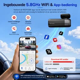 Jurrys Dashcam - Voertuigcamera - dashboardcamera - Bewakingscamera - Kristalhelder - Nauwkeurig - Professioneel - Nachtzicht - Zwart — thumbnail 5