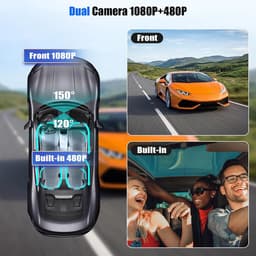 Dashcam Auto - Dubbele Camera - Veilig Rijden - Bewegingsdetectie - 3.16 Inch Display - Zwart — thumbnail 3