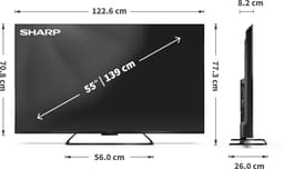Smart TV Sharp 55HR7265E 55" QLED 4K Ultra HD — thumbnail 3