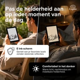 Cognio E-Reader – 6 inch – 32GB + Cloud Opslag – Ereader Met Luxe Hoes – Storytel-Ondersteuning – Schermverlichting en Nachtmodus – E Reader Voor Ebook & Luisterboeken – Met Oplader — thumbnail 5