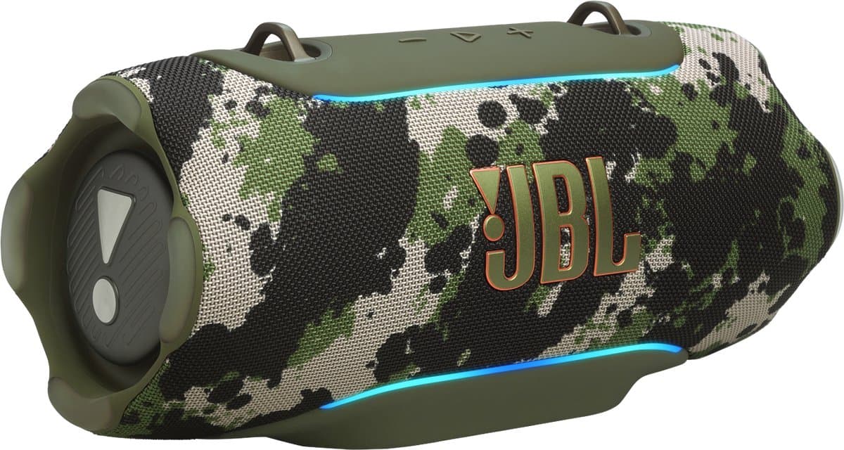 JBL Xtreme 5 - Draagbare Bluetooth Speaker - Incl Afneembare Schouderband - Met Sfeerverlichting - Draadloze Muziek Box - 28 uur - Waterdicht - IP68 - Squad - Camouflage - Groen — afbeelding 1