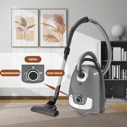RONN® Karcher - Karcher Stofzuiger - Bouwstofzuiger - Festool Stofzuiger - Bouwstofzuiger Zonder Zak - Grijs - 33cm x 31cm x 53cm — thumbnail 4