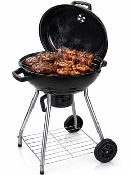 BBQ Collection Barbecue met Deksel - BBQ Houtskool met Asopvangbak - Barbeque Grill - Ø 45 cm — thumbnail 1