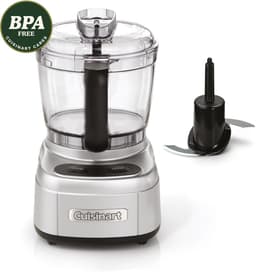 Cuisinart Keukenmachine - Compacte mini Mixer - Kakmolen met Pulsefunctie - Deksel met gaten voor toevoegingen - Zilver - 900ml — thumbnail 1