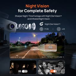 Novari - Dashcam 4K - Dashcam - Dashcam voor auto - Dashcam draadloos - Driekanaals opname in 4K+1080p+1080p - Spraakbesturing — thumbnail 5