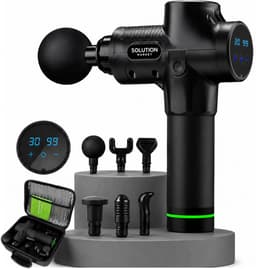 SolutionMarket® Massage Gun – 30 Snelheden – 6 Opzetstukken – 8 Uur Batterij – 35dB Stil – Inclusief Koffer – Spierherstel & Ontspanning — thumbnail 1