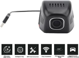 Auto Dash Cam - Rijcamera Recorder - Veilig Rijden - 1080P HD Nachtzicht - 128 GB Ondersteuning - Zwart — thumbnail 4