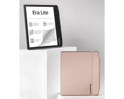 PocketBook Era Lite e-reader Stone Green – 7 inch – 16 GB – spatwaterdicht + Stone Green met Beige Flip Cover – voordeelbundel