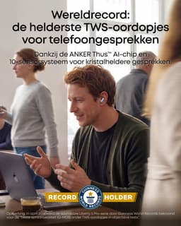 soundcore Liberty 5 Pro by Anker - Anker Thus Al Chip - Kristalheldere Gesprekken - Noise Cancelling Oordopjes - Draadloze Oordopjes - ANC Met 6-5 U/28 U:Speeltijd - Snelladen - Draadloos Opladen — thumbnail 2