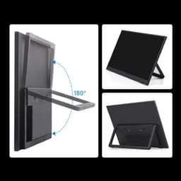 Draagbare Monitor - Externe Display Secundair Scherm - Productiviteit Verhogend - Full HD Anti-reflectie - 156 Inch - Zwart — thumbnail 4