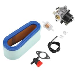Dailygoods- Carburateur Kit - Inclusief Brandstoffilter - Luchtfilter met Voorfilter - Afdichting - Brandstofleiding - Eenvoudige Installatie - Grasmaaier Carburateur — thumbnail 1