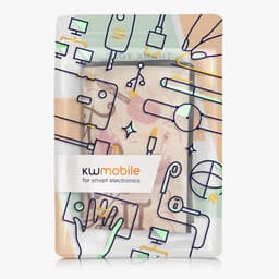 Apparaathoes Keukenmachine - Beschermhoes Mixer - Apparaat Beschermen - Scheurbestendig Plastic - 41.5 x 35.8 cm - Donkerbruin Beige Roze — thumbnail 2