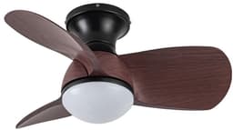 CristalRecord - Plafondventilator Epona Mini Ø 64 cm hout zwart — thumbnail 2